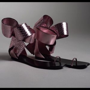 ✨💖Metallic pink bow sandal 💖✨